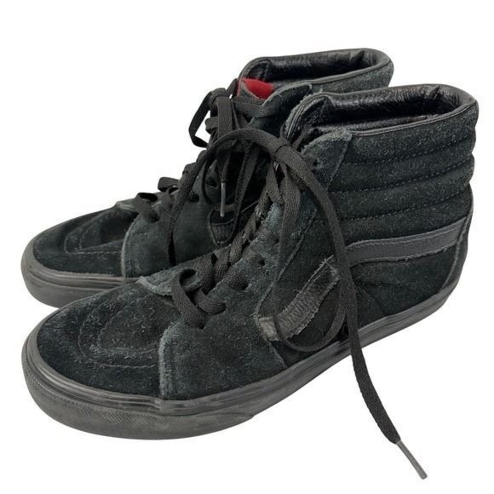 Vans Sk8 Hi Black Suede High Top Skate Shoes Men 6.5 Women 8